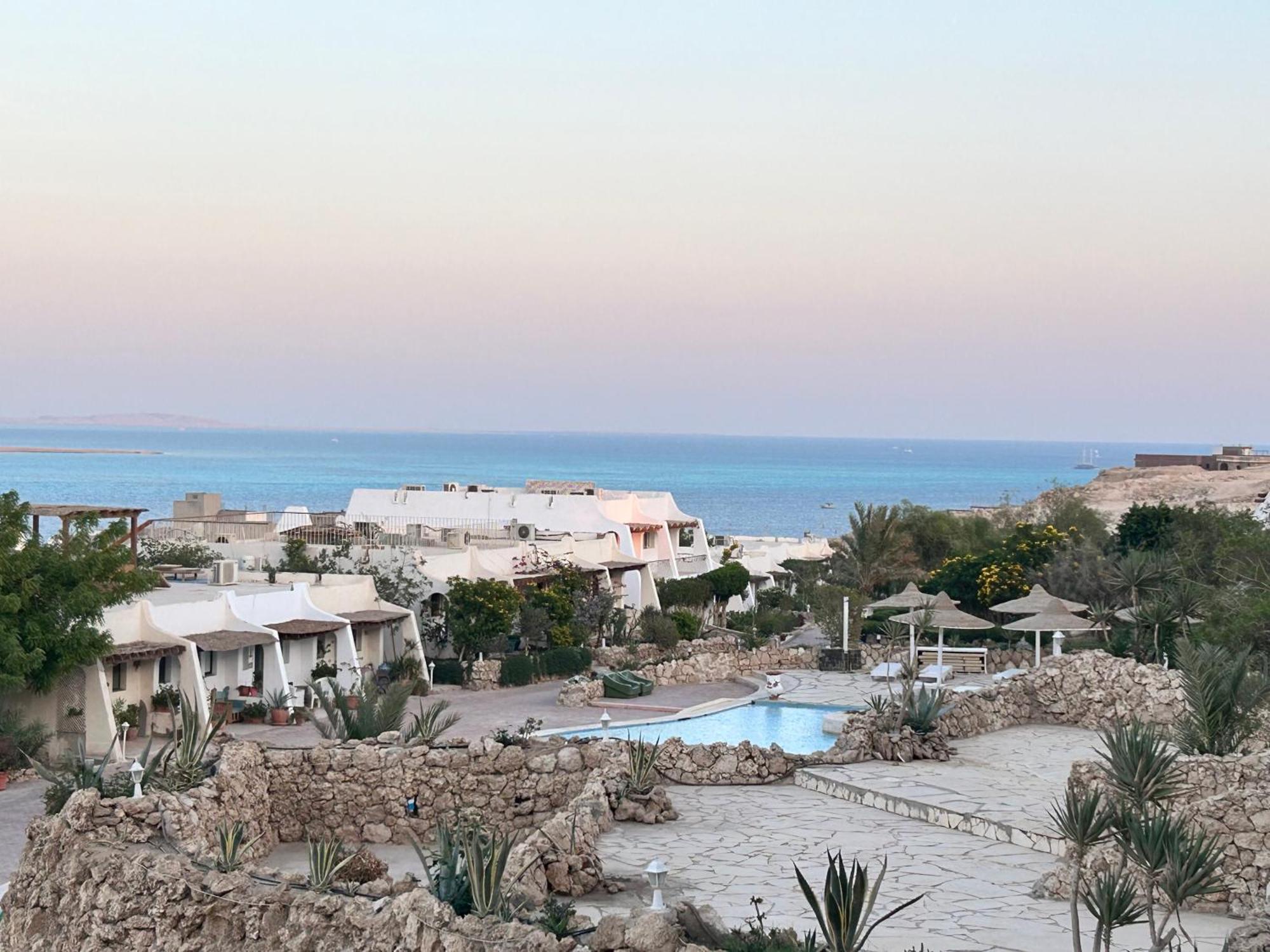 Cordoba Sea View Apartment With Open Air Jacuzzi At Mastaba Hurghada Bagian luar foto